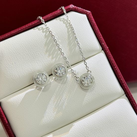 Cartier Classic Single Diamond Fine Jewelry Set