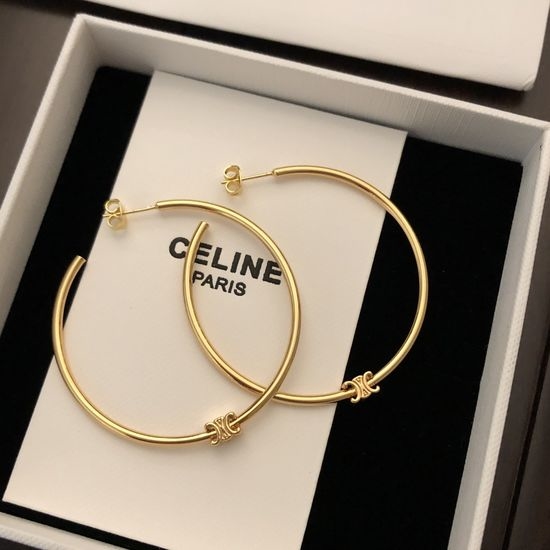 Celine Classic Arc de Triomphe Gold Plated Earrings