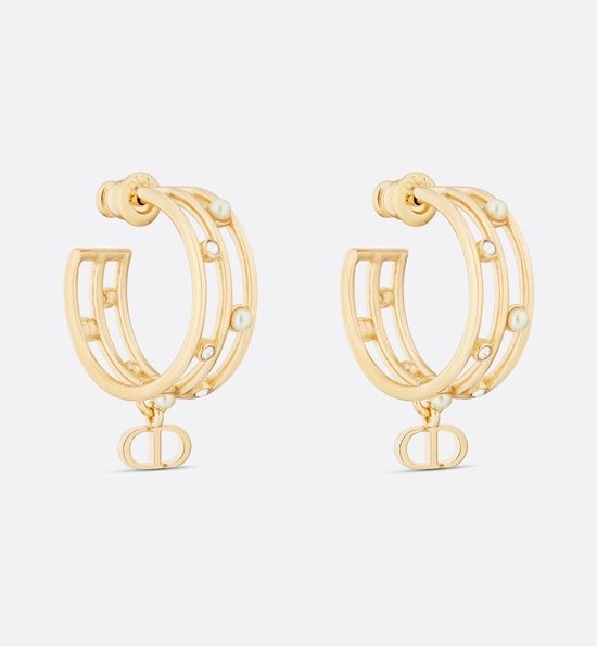 Christian Dior CD Solid Hypoallergenic Stud Earrings