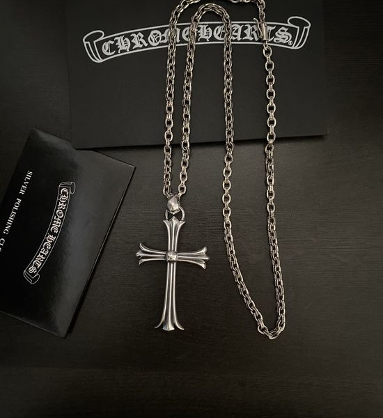 Chrome Hearts Cross Letter Pendant Necklace