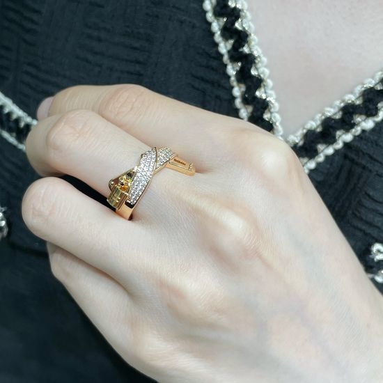 Hermes High Carbon Diamond Lock Ring