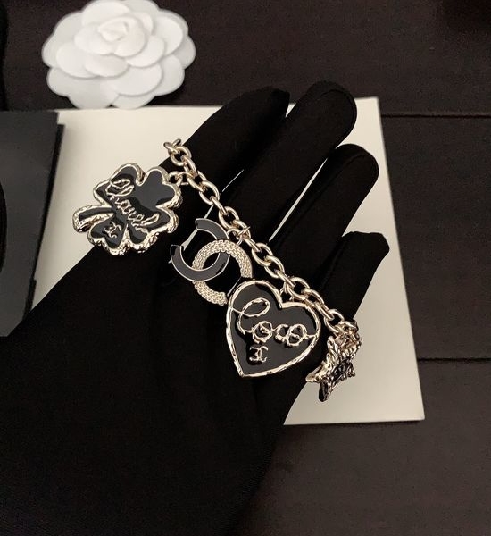 Chanel Multi Element Heart Four Leaf Clover Bracelet