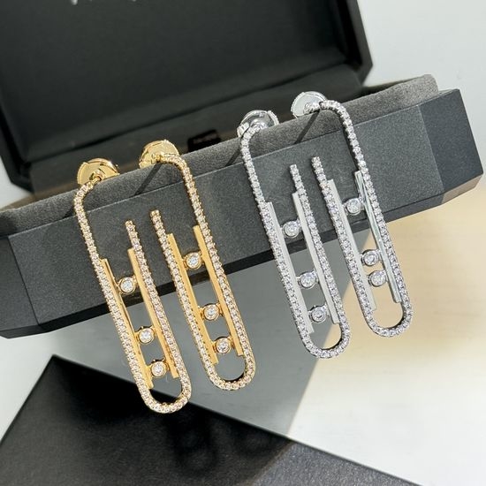 Messika Sliding Diamond Drop Earrings