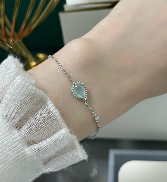 Boucheron Chalcedony Diamond Drop Bracelet