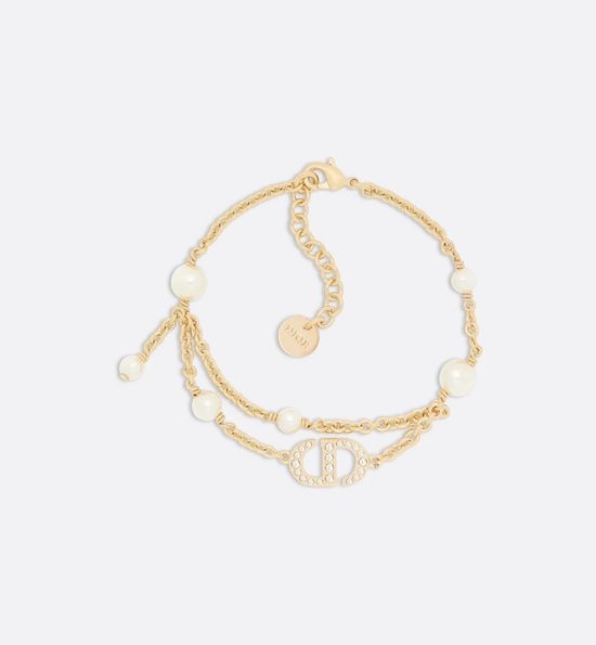 Christian Dior CD Vintage Unique Pearl Bracelet