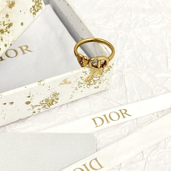 Christian Dior CD Love Heart Pink Diamond Ring