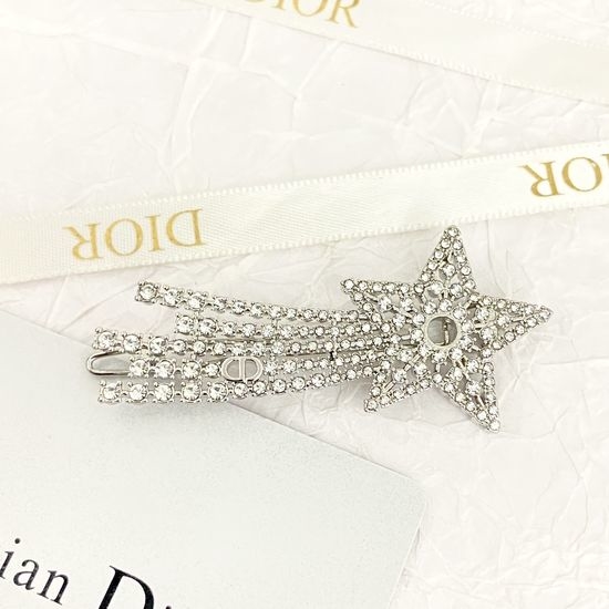 Christian Dior CD Crystal Shooting Star Hair Clip