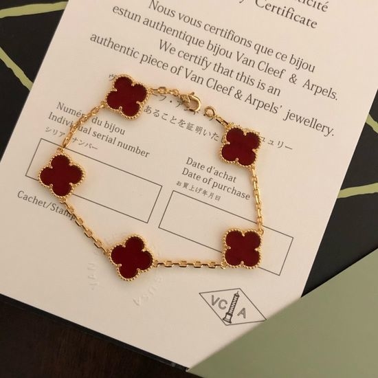 Van Cleef & Arpels VCA Four Leaf Clover Five Flower Bracelet