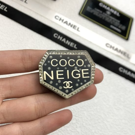 Chanel Minimalist Resin Brooch Elegant Design