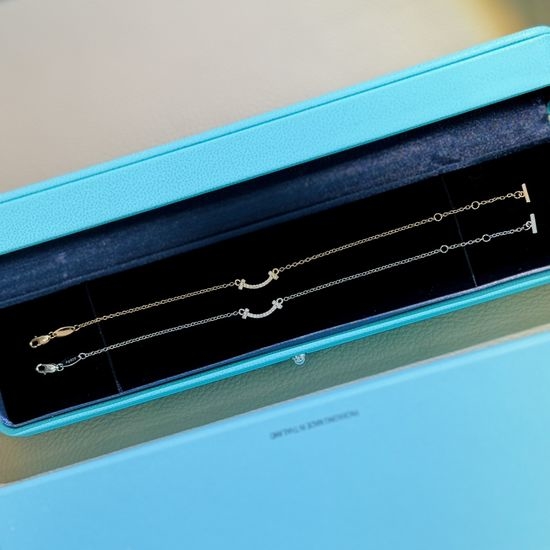 Tiffany & Co. Mini Smiley Charm Bracelet