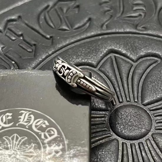 Chrome Hearts Vintage Distressed Slim Band Sword Ring
