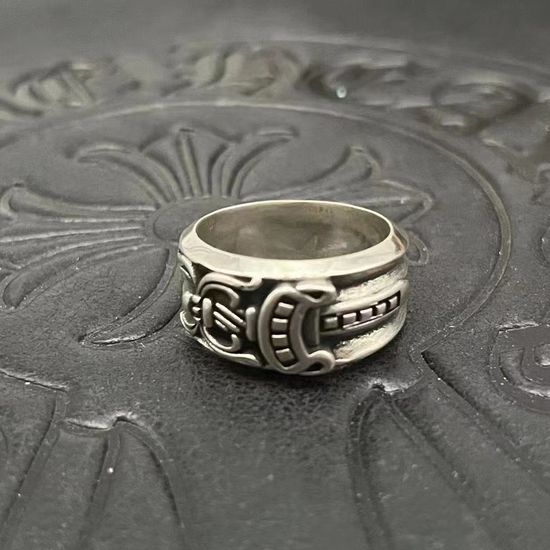 Chrome Hearts Vintage Distressed Silver Sword Design Ring