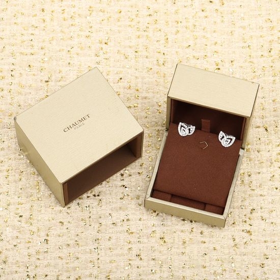 Chaumet Pear Shaped Diamond Stud Earrings
