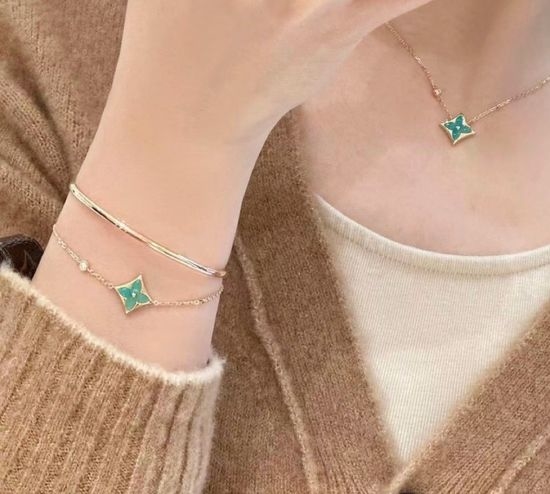 Louis Vuitton LV Amazonite Square Shape Bracelet