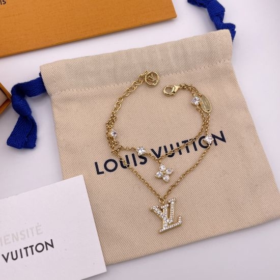 Louis Vuitton LV Double Layer Full Diamond Bracelet