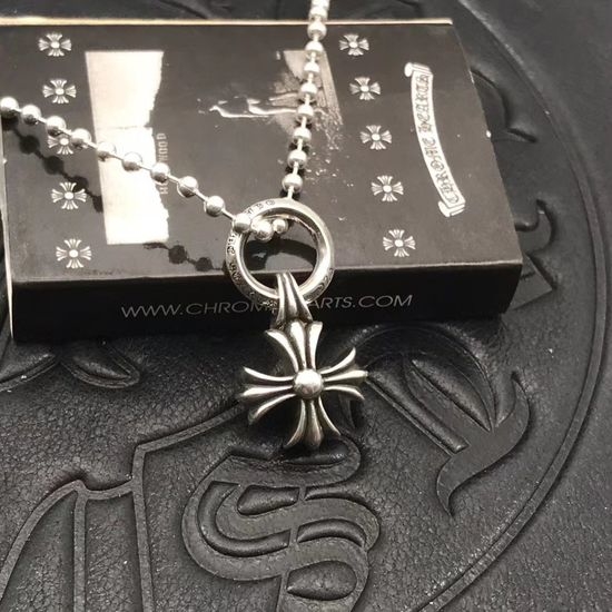 Chrome Hearts Single Ring Cross Pendant Long Necklace