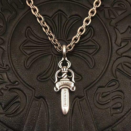 Gucci Double Sided Sword Pendant Long Necklace