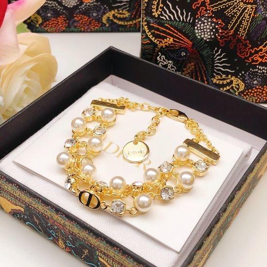 Christian Dior CD Double Layer Bracelet