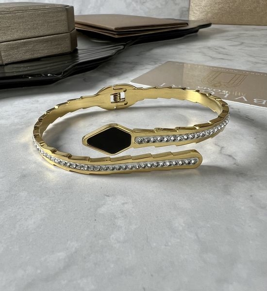 Bvlgari Snake Head Pattern Decorative Bracelet