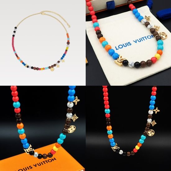 Louis Vuitton LV Adjustable Decorative Beaded Necklace