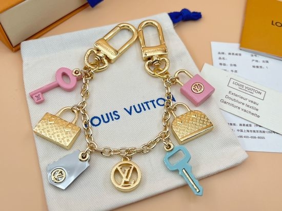 Louis Vuitton LV Lock Square Tag Pendant Bag Chain