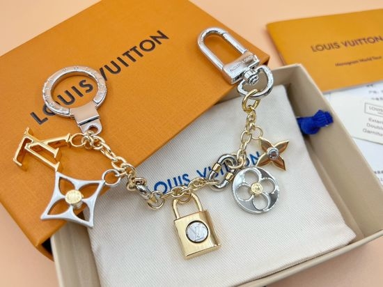 Louis Vuitton LV Rhombus Logo Lock Bag Chain Pendant