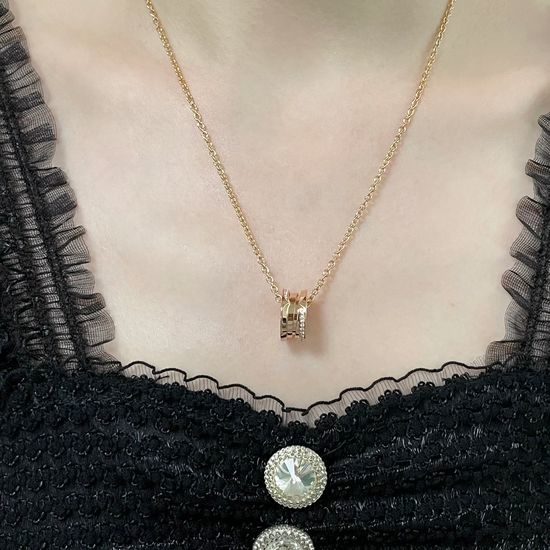Bvlgari Half Diamond Spring Necklace Premium Craft