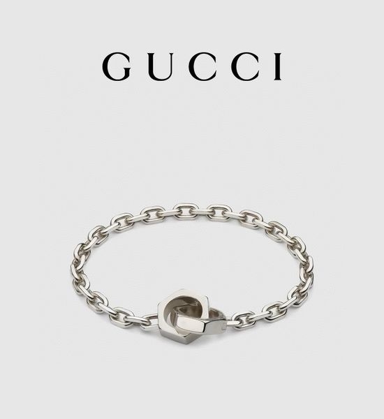 Gucci Chain Pendant Adjustable Bracelet