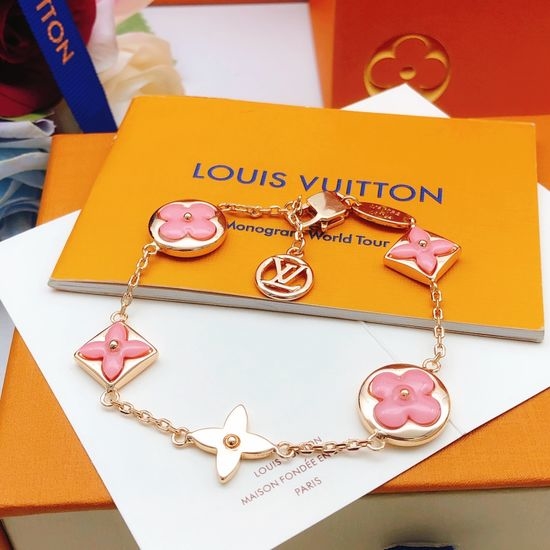 Louis Vuitton LV Rose Gold Flower Bracelet