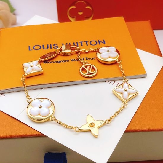Louis Vuitton LV Mother Of Pearl Flower Bracelet