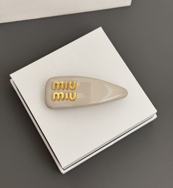 Miu Miu Patent Leather Candy Color Hair Clip