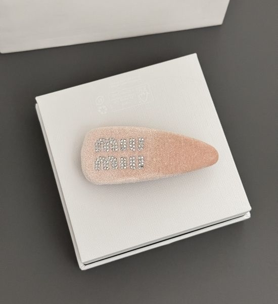 Miu Miu Suede Candy Color Hair Clips