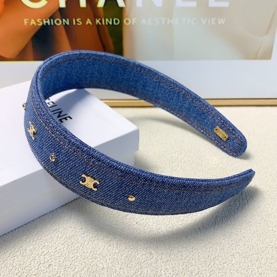 Celine Denim Handmade Classic Hair Hoop