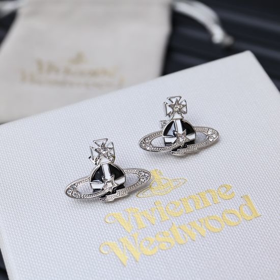 Vivienne Westhood Meteor Shape Stud Earrings