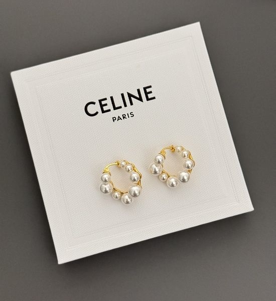Celine Semicircle Classic Minimalist Stud Earrings