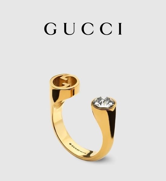 Gucci Crystal Embellished Fashion Ring