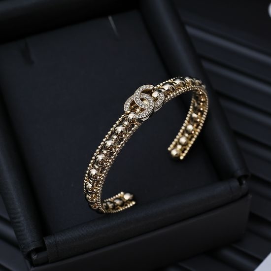 Chanel Minimalist Classic Gold Bead Bracelet