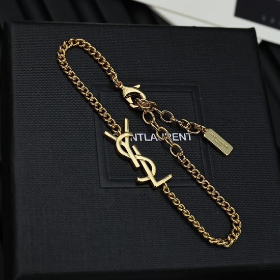 Yves Saint Laurent YSL Elegant Letter Decorated Fashion Bracelet