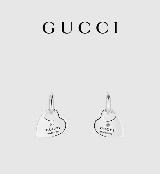 Gucci Hoop Earrings with Pendant Jewelry Accessory