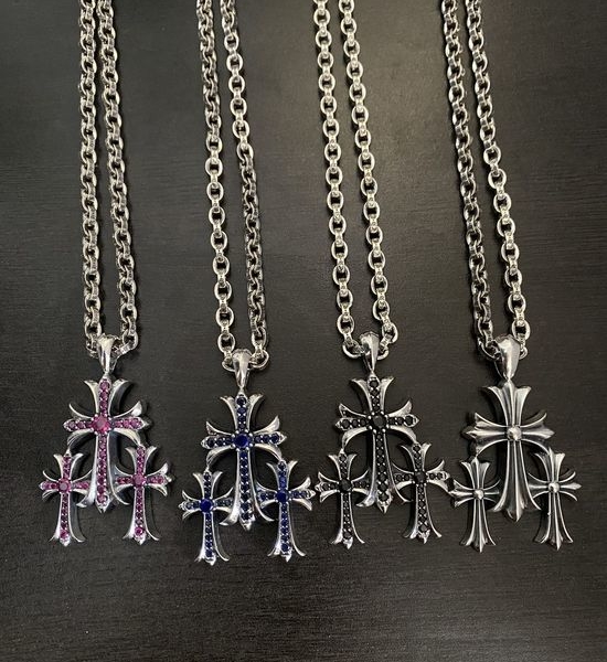 Chrome Hearts Diamond Inlaid Cross Letter Chain
