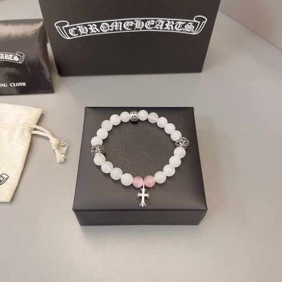 Chrome Hearts Vintage Distressed Beaded Bracelet