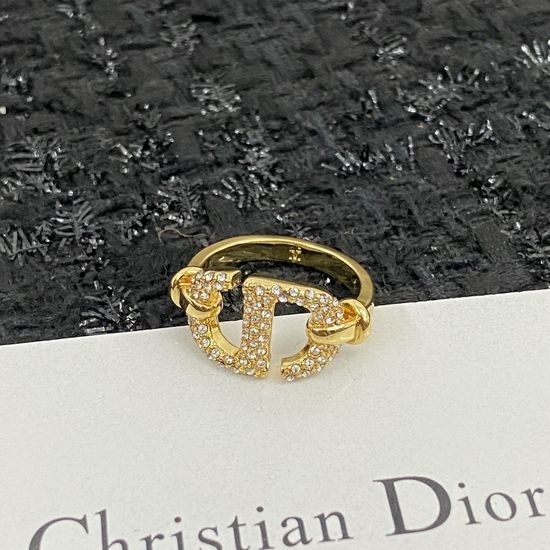 Christian Dior CD Classic Simple Crafted Statement Ring