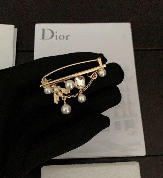 Christian Dior CD Multi Element Safety Pin Brooch