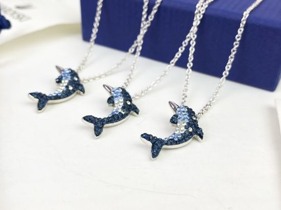 Swarovski Dolphin Shape Pendant Necklace