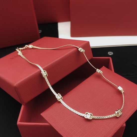 Chanel Seven Flower Snake Bone Necklace