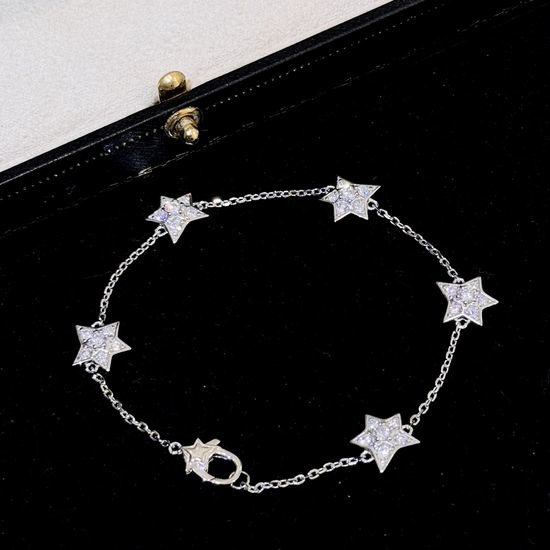 Chanel Comet Star Bracelet 925 Silver