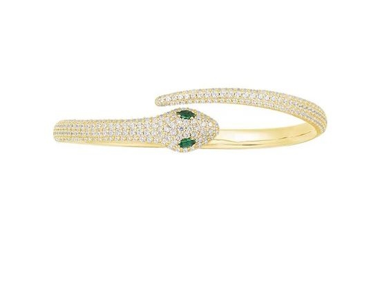 Apm monaco Sleek Snake Design Bangle