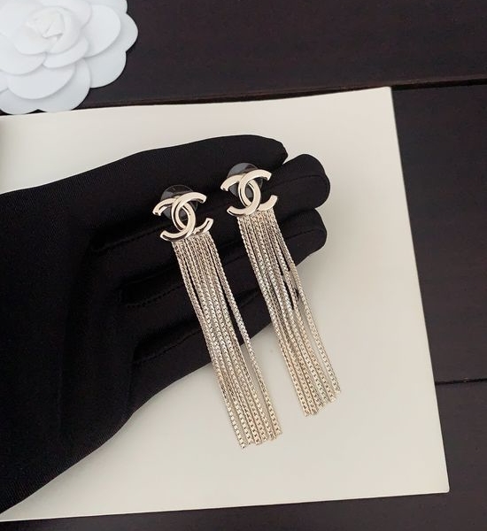 Chanel Light Gold Tassel Brass Jewelry