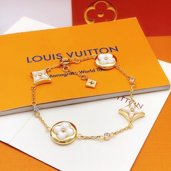 Louis Vuitton LV White Mother of Pearl Bracelet