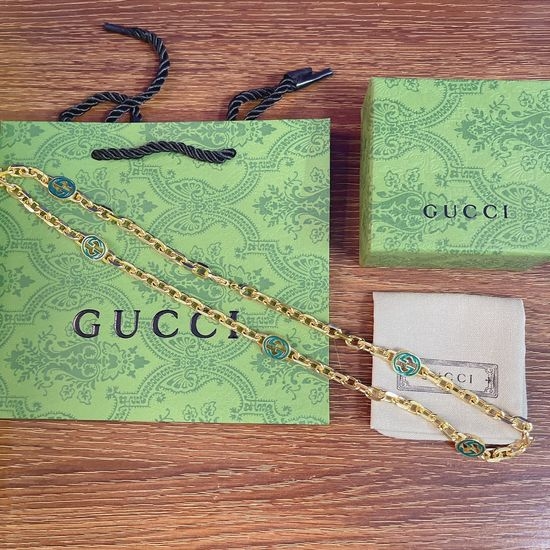 Gucci Golden Color Fashion Necklace